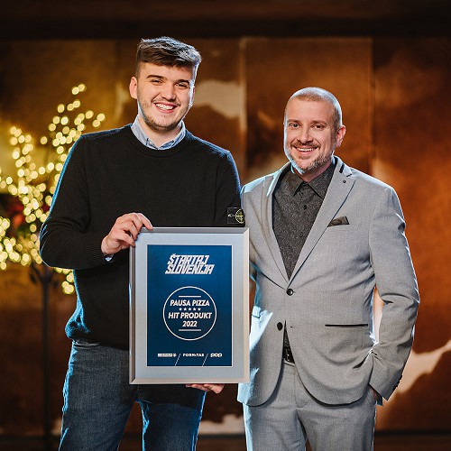 Štartaj Slovenija HIT PRODUKT 2022 je zamrznjena pica z drožmi Pausa Pizza