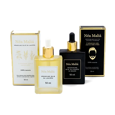 Néa Maliá, Negovalno olje za lasišče in brado