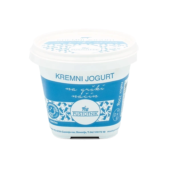 Kmetija Pustotnik, Kremni jogurt na grški način