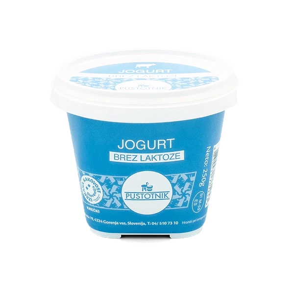 Kmetija Pustotnik, Jogurt brez laktoze