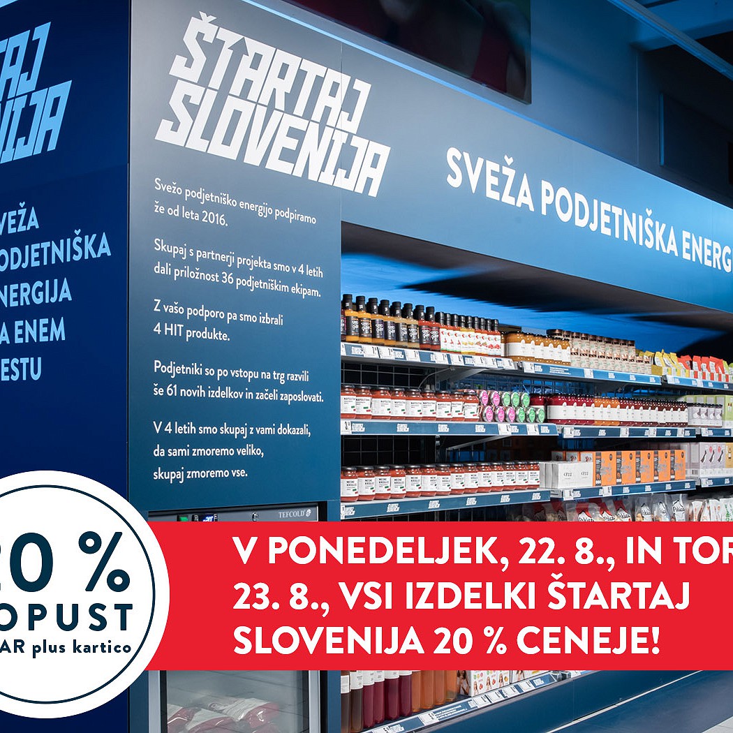 Vsi izdelki Štartaj Slovenija 20 % ceneje Vsi izdelki Štartaj Slovenija 20 % ceneje