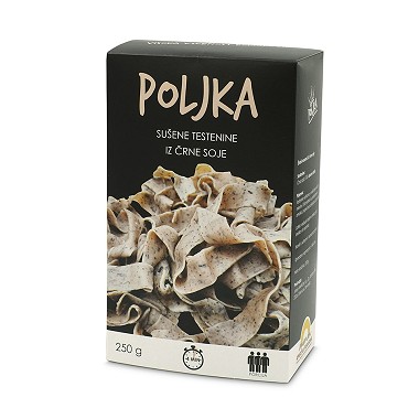 Poljka, sušene testenine iz črne soje