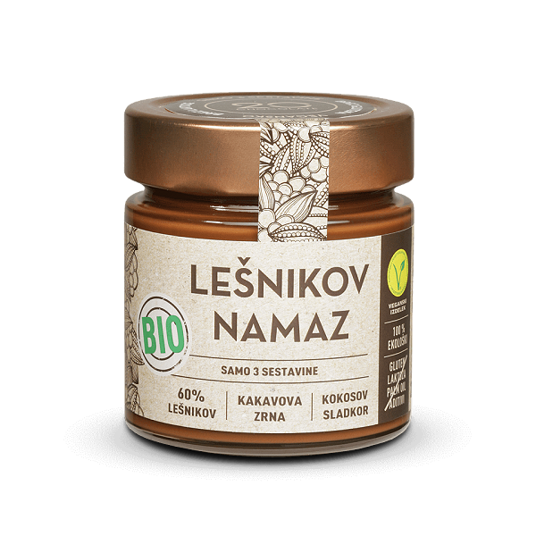 20 Chocolate, bio lešnikov namaz s čokolado