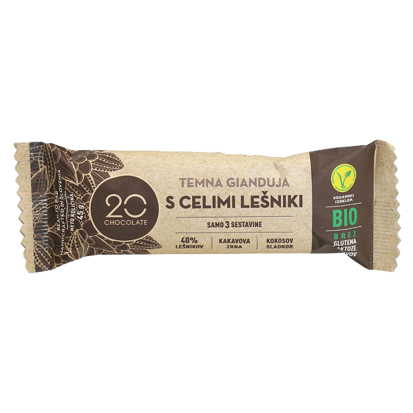 20 Chocolate, BIO lešnikova gianduja