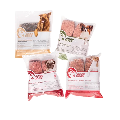 Good4Dogs, surova hrana za pse
