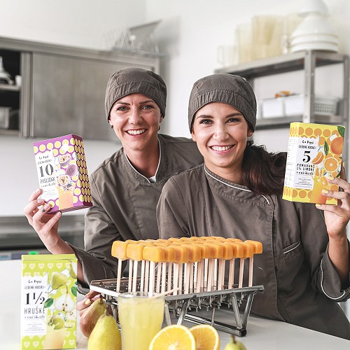 LA POPSI - Sadne ledene kocke za osvežilni napitek. Nov izdelek zmagovalk tretje sezone projekta Štartaj Slovenija